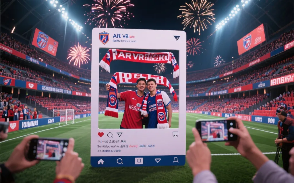 AR/VR 打卡的沉浸式世界杯线上庆祝：虚拟看台、合影区与互动元素